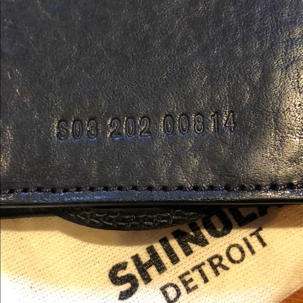 NEW Shinola Detroit Black Leather Wallet 😊 - Picture 7 of 8